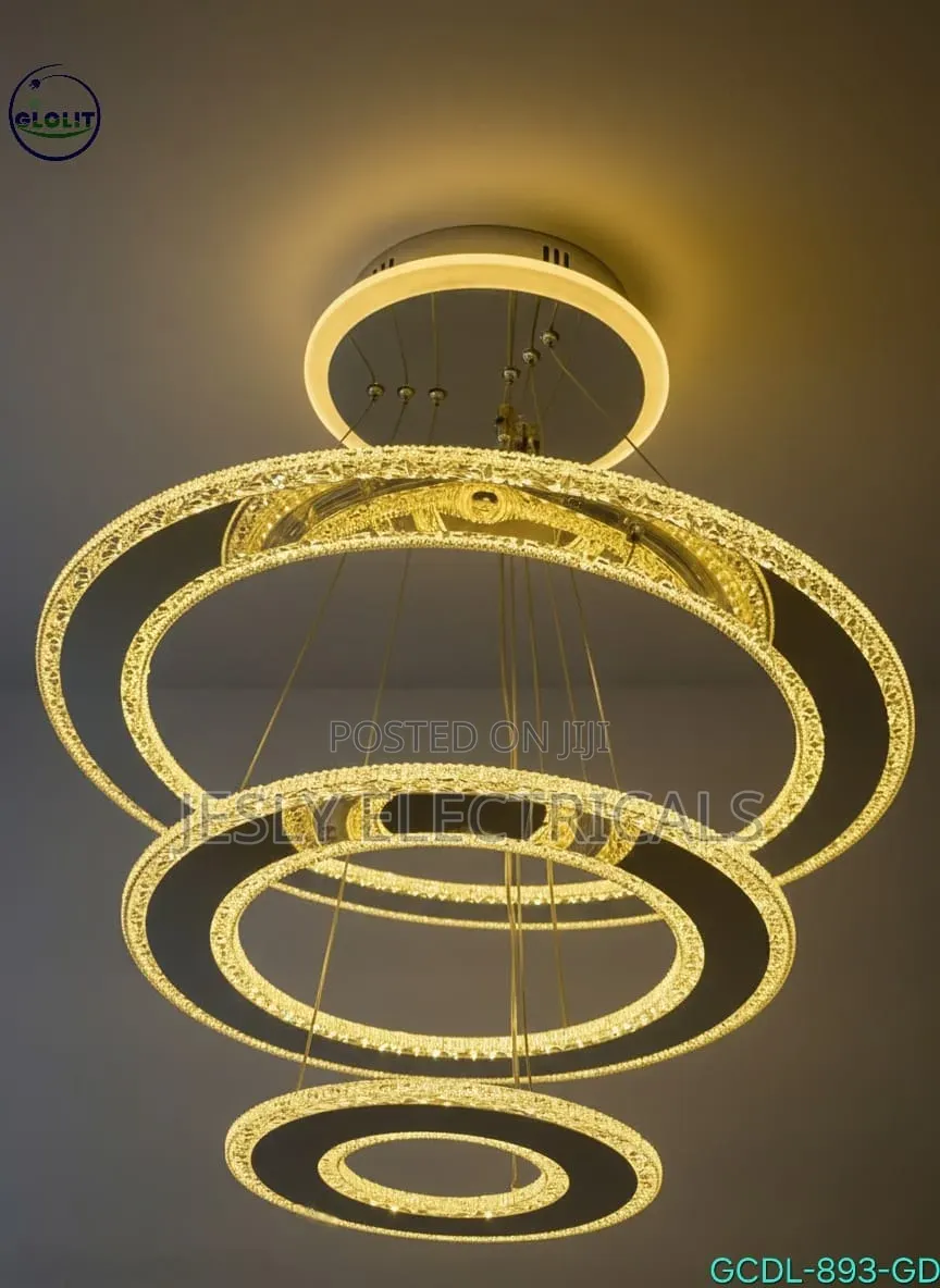 Three Interconnected Rings Chandelier