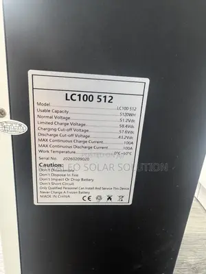 Solar Nyumbani Lithium Battery 5120wh 51.2vdc