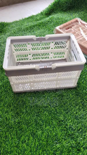 Multipurpose Collapsible Storage Basket / Foldable Crate With Handles