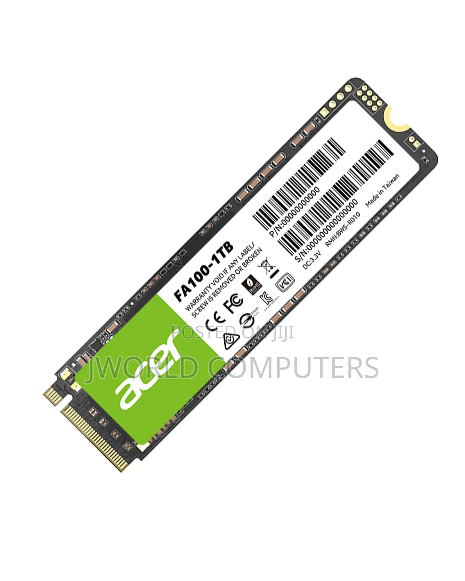 Acer Fa100 Internal SSD M.2 Pcie Gen 3*4 Nvme 2280 - 1tb - Bl.9bwwa