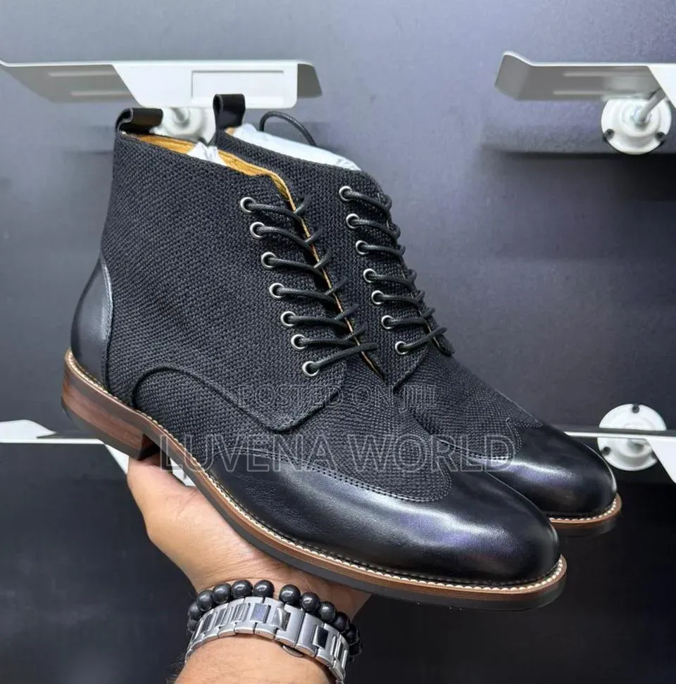 John Foster Casual Black Boots