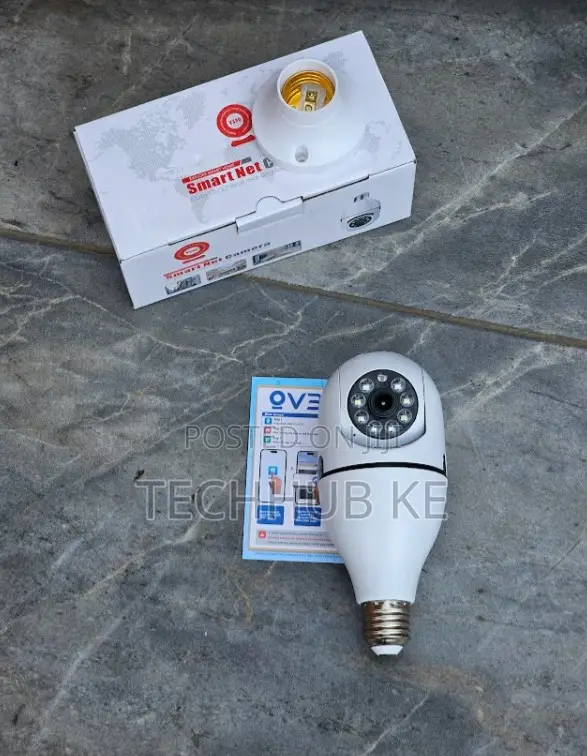 360 Degree Wifi Bulb Camera With Night Vision Two-Way Audio