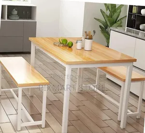 Diego 4-Seater Dining Set With 2 Benches – Oak Finish