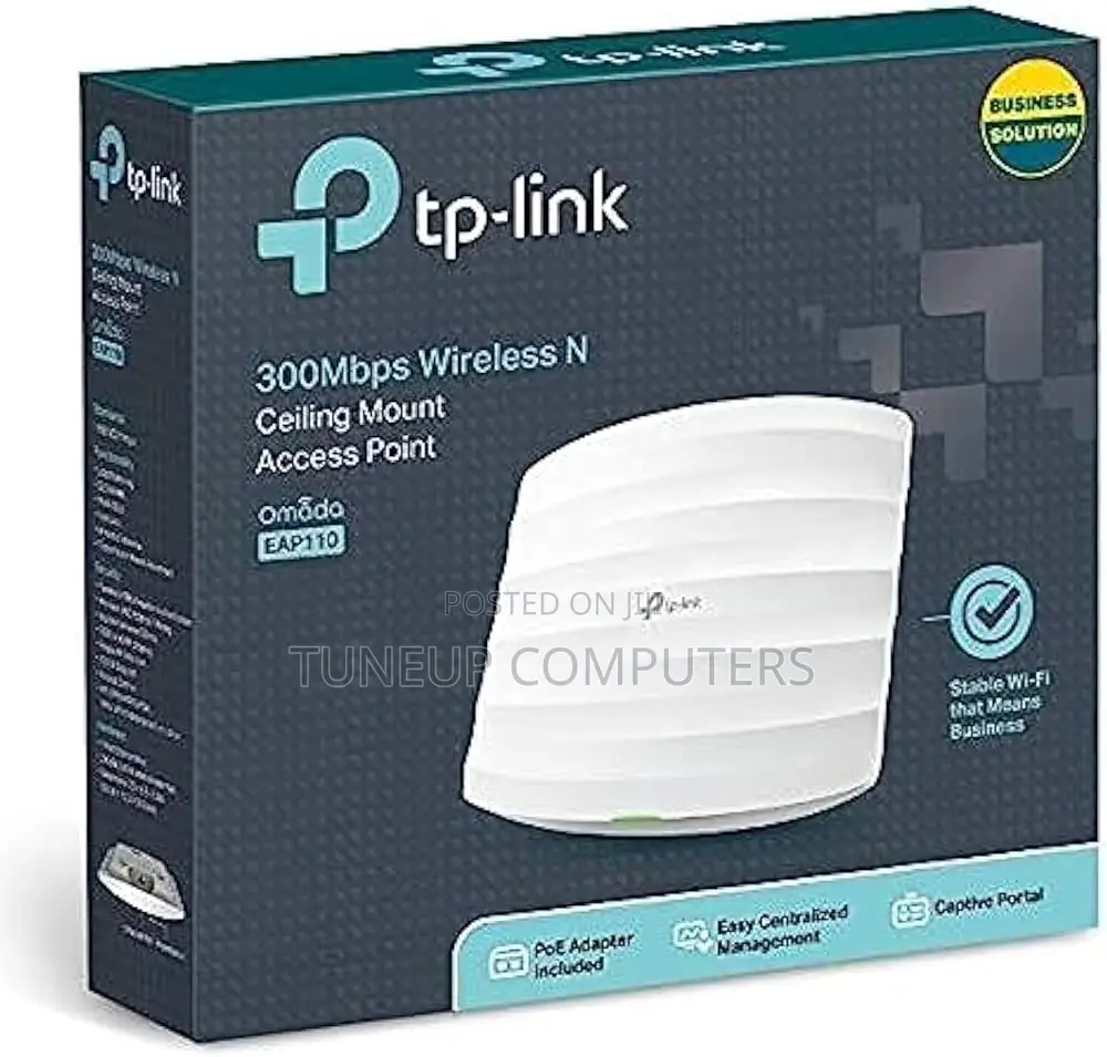 Tp-Link 300mbps Wireless N Ceiling Mount Access Point - Tl-Eap110