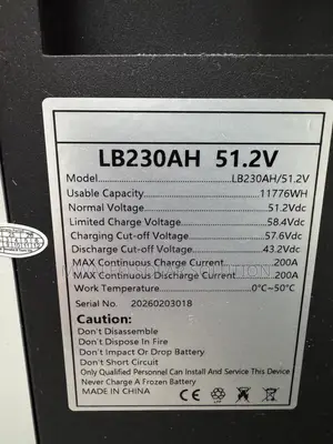 12kwh 230ah 51.2v Lithium Battery Hepu