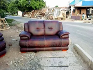 Brown 2 Seater Leather