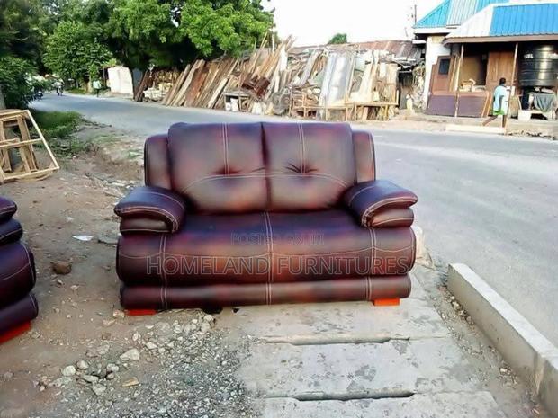Brown 2 Seater Leather