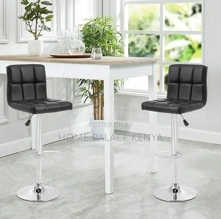 Counter Chair: Adjustable Padded Seat With Backrestst