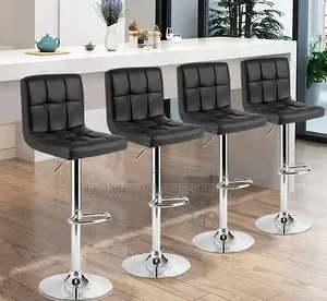 Counter Chair: Adjustable Padded Seat With Backrestst