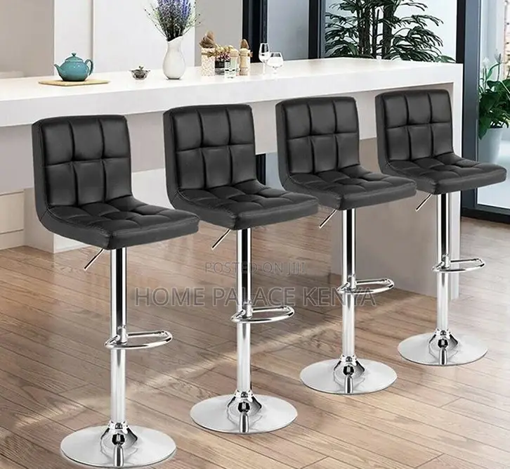 Counter Chair: Adjustable Padded Seat With Backrestst