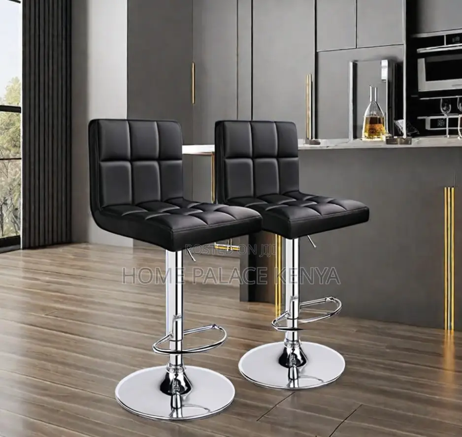 Counter Chair: Adjustable Padded Seat With Backrestst