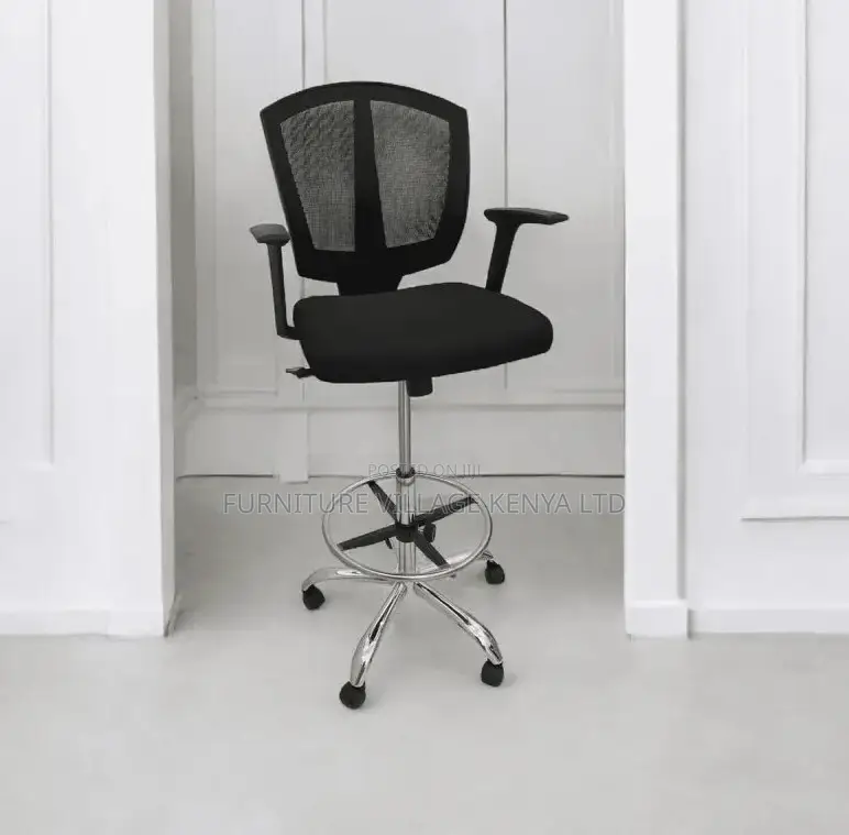 Cashier Adjustable Mesh Seat With Footrest