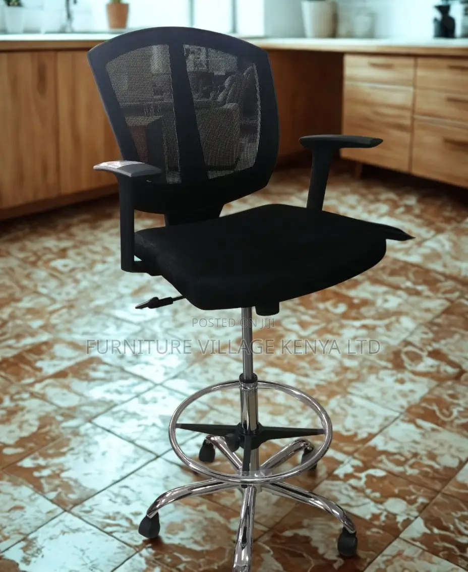 Cashier Adjustable Mesh Seat With Footrest