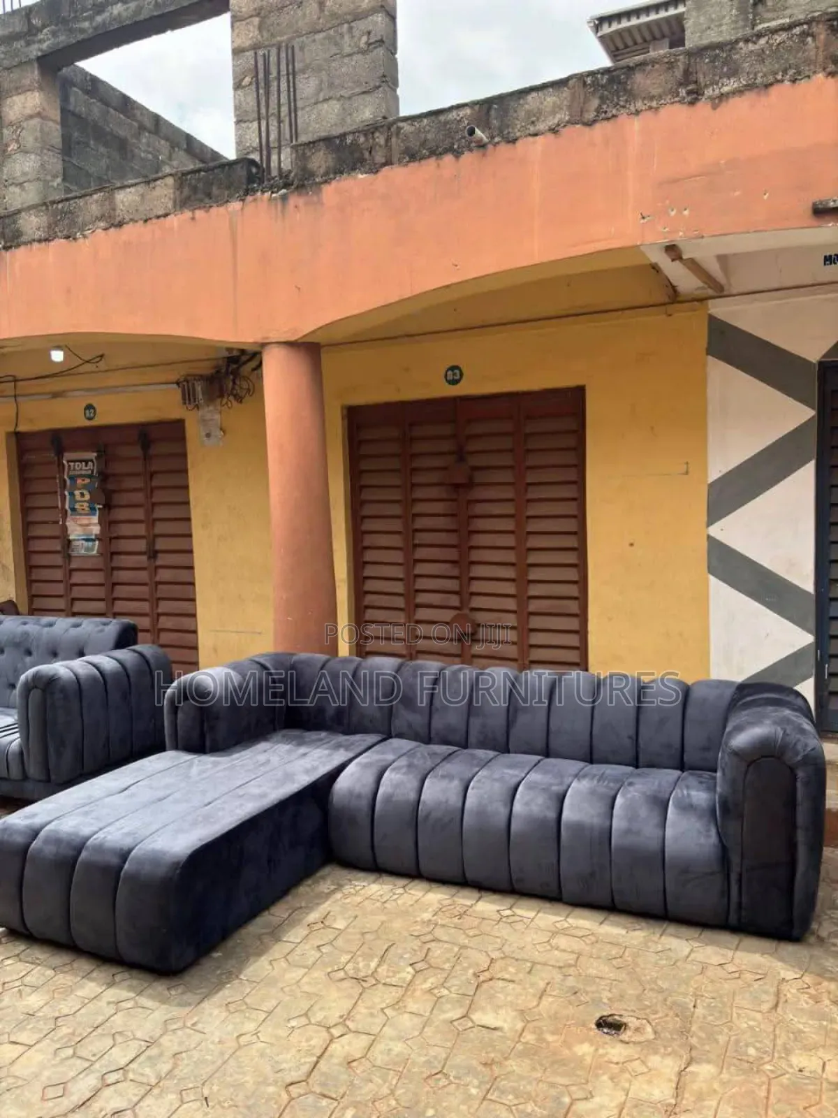 Black L Shaped Sofa