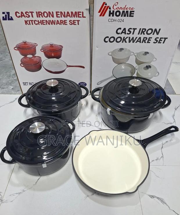 7pcs Cast Iron Cookware Set