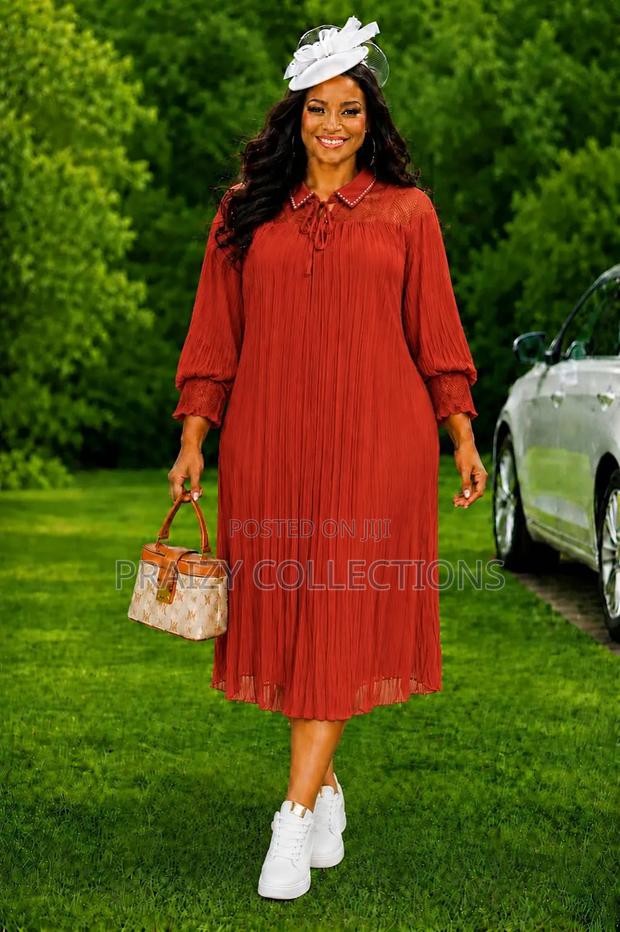 Classy Chiffon Dress -
M-2xl - thumbnail 2