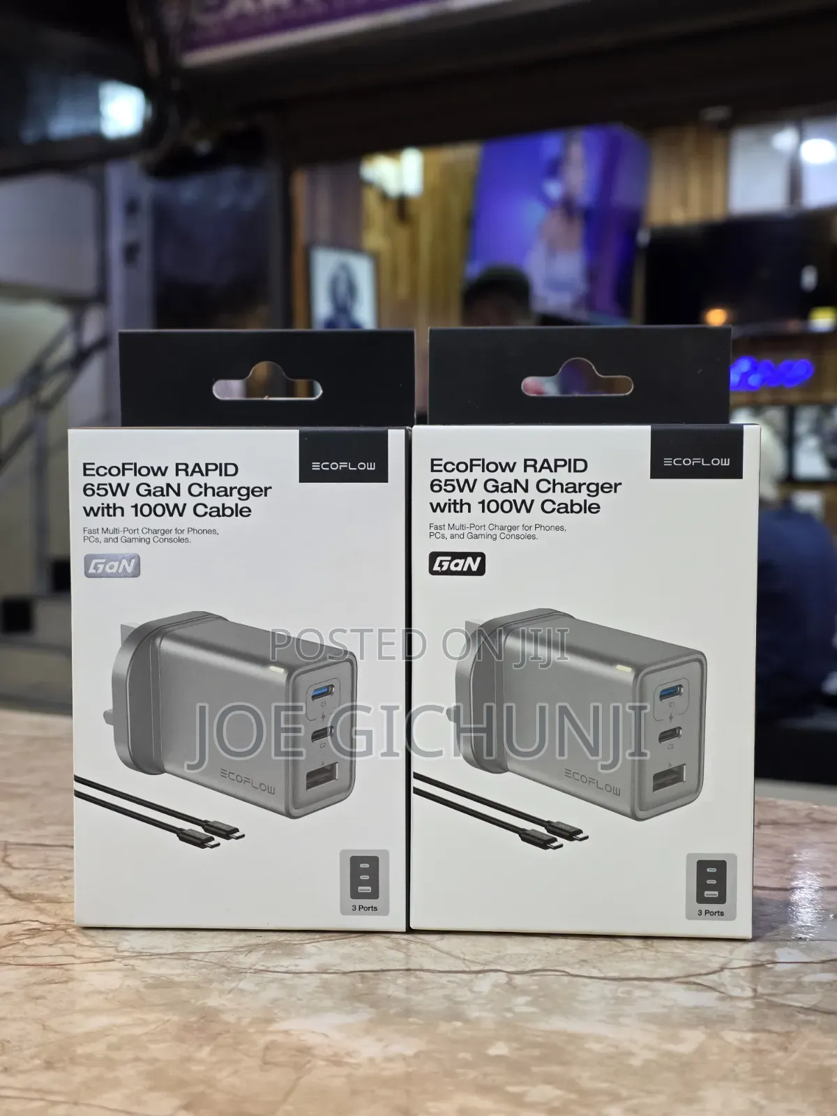 Ecoflow Rapid 65w Gan Charger With 100w Cable