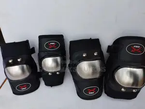 Metallic Knee And Elbow Cap/Set