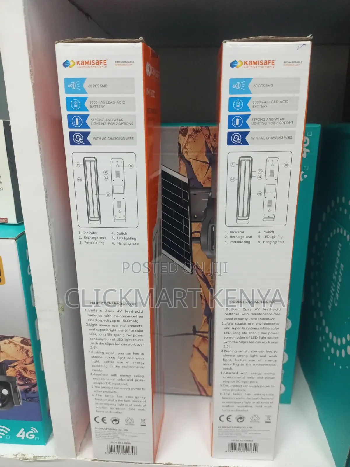 Rechargeable Led Emergency Light Dual Tube Lantern