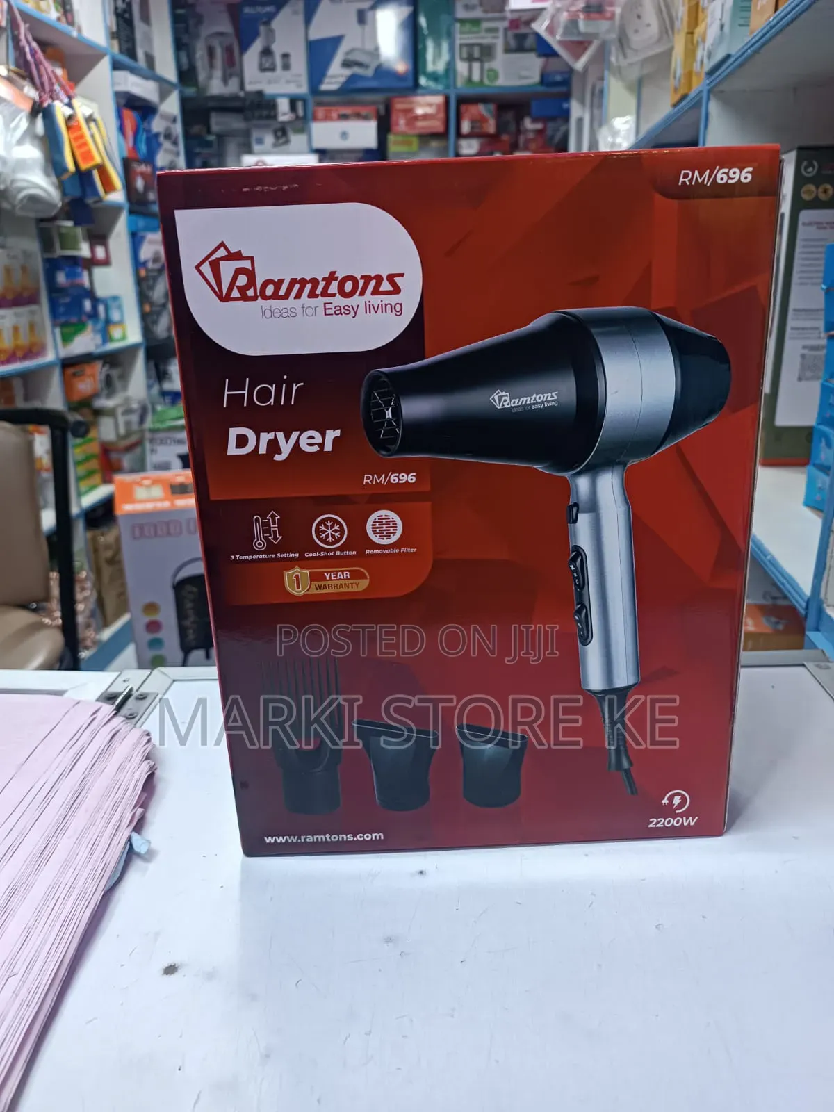 New Professional Ramtons Hair Dryer 2200w /Rm 696