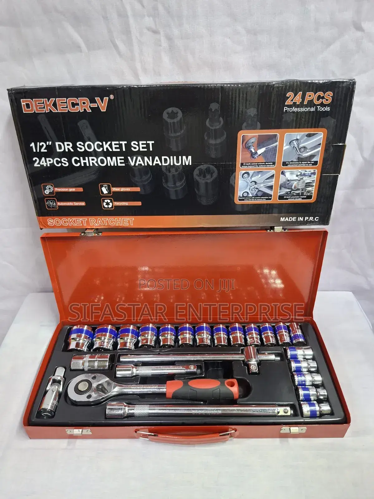 Dr Socket Chrome Vanadium 24pcs 1⁄2"