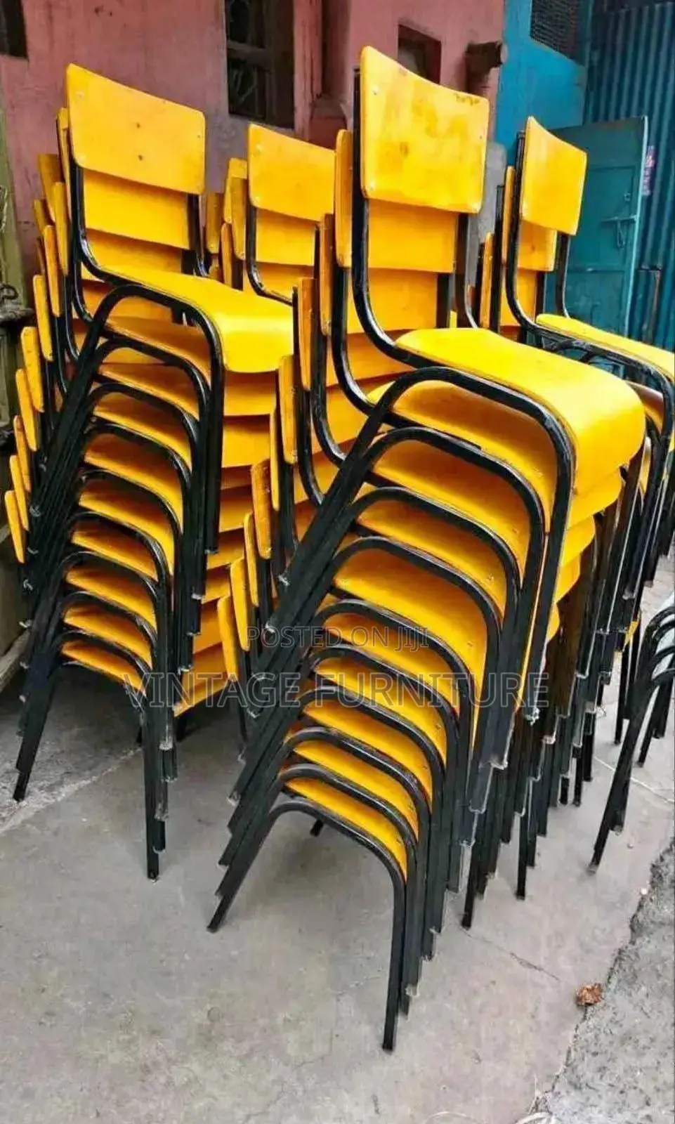 School Lockers and Chair