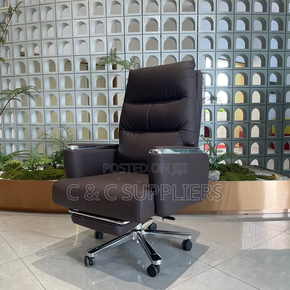 Office Leather Chair With Footrest