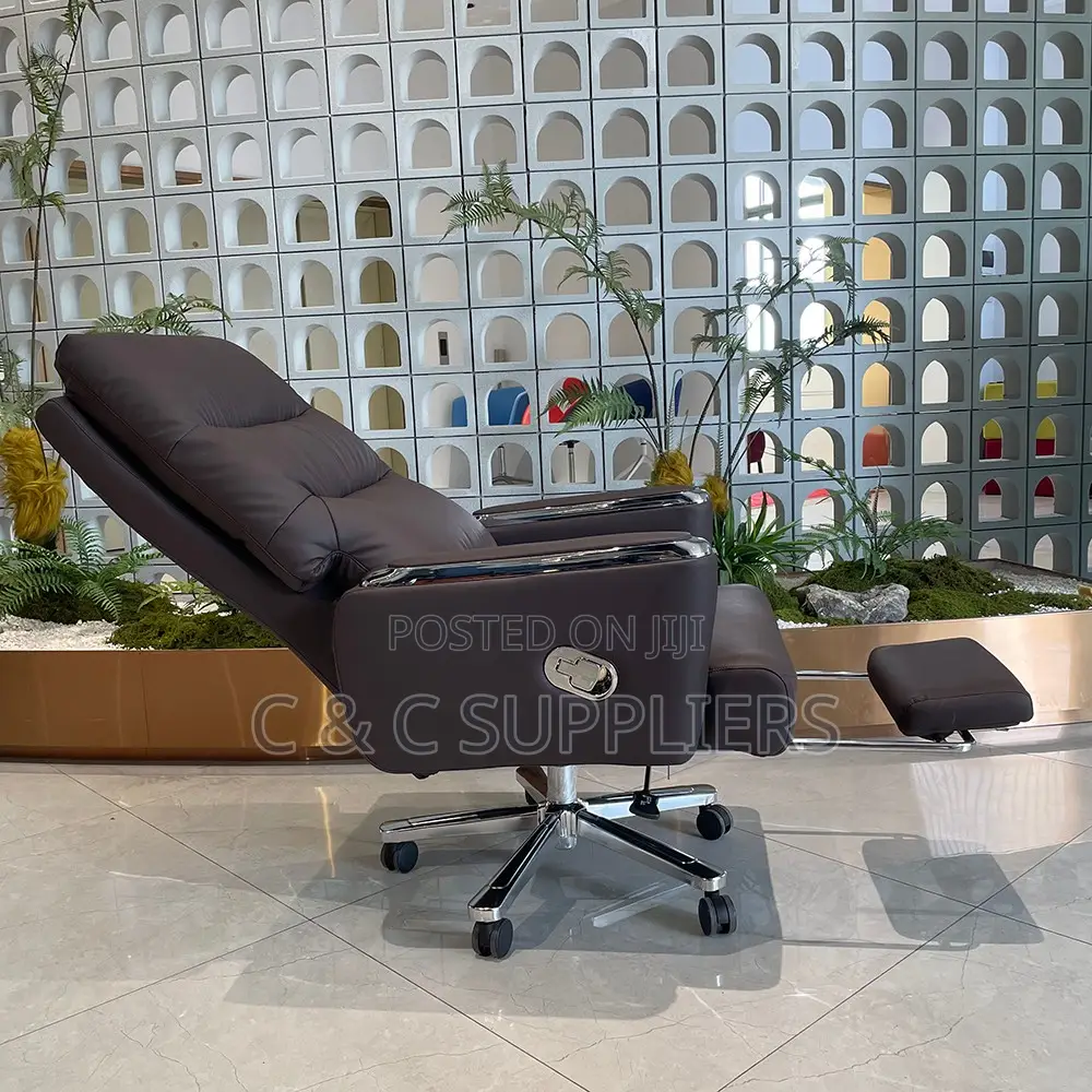 Office Leather Chair With Footrest