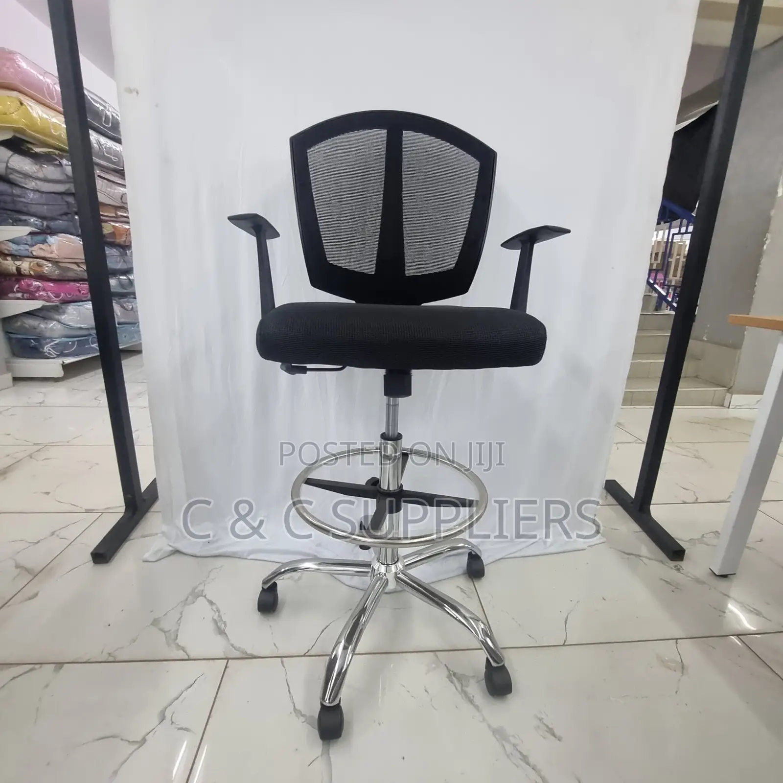 Mid Back Ergonomic Cashier Office Chair