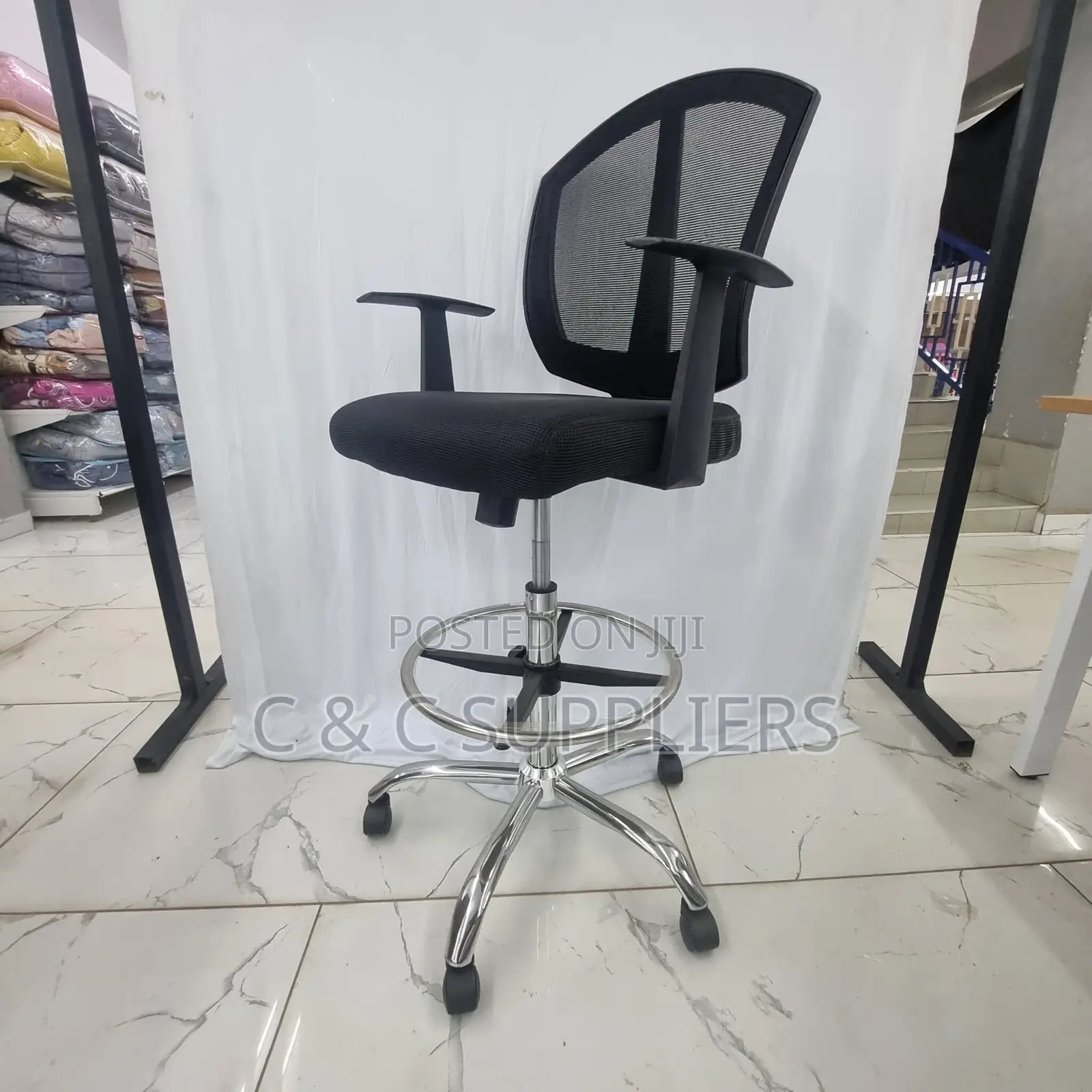 Mid Back Ergonomic Cashier Office Chair