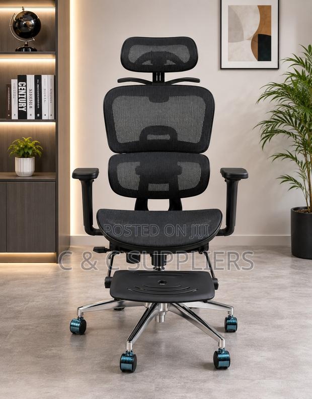 Executive Office Mesh Chair With Footrest - thumbnail 3