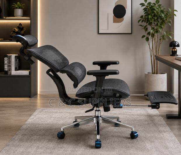 Executive Office Mesh Chair With Footrest - thumbnail 4