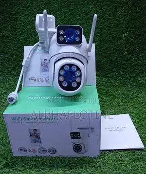 Dual-Lens Split View Ac Powered With Lan Cable Icsee Smart Camera