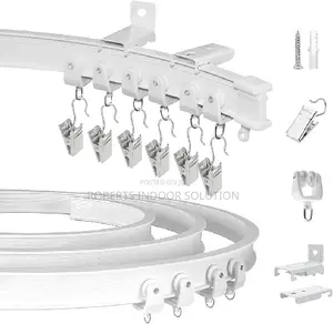 Diy Bendable Bay Window Curtain Track System With Easy-Glide Rollers