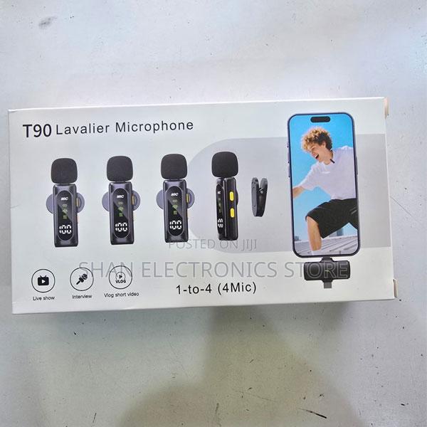 T90 4-in-1 Dual Wireless Lavalier Microphone