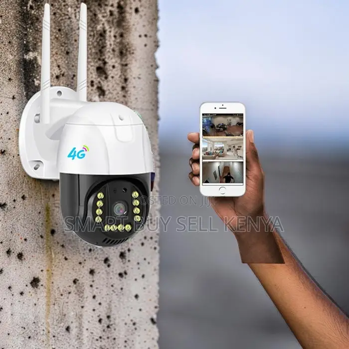 Weather Resistant 4g PTZ Rotating Electric Outdoor Security Camera