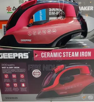 Geepas Heavy Duty Ceramic Wet and Dry Steam Iron 3100w Gsi24026