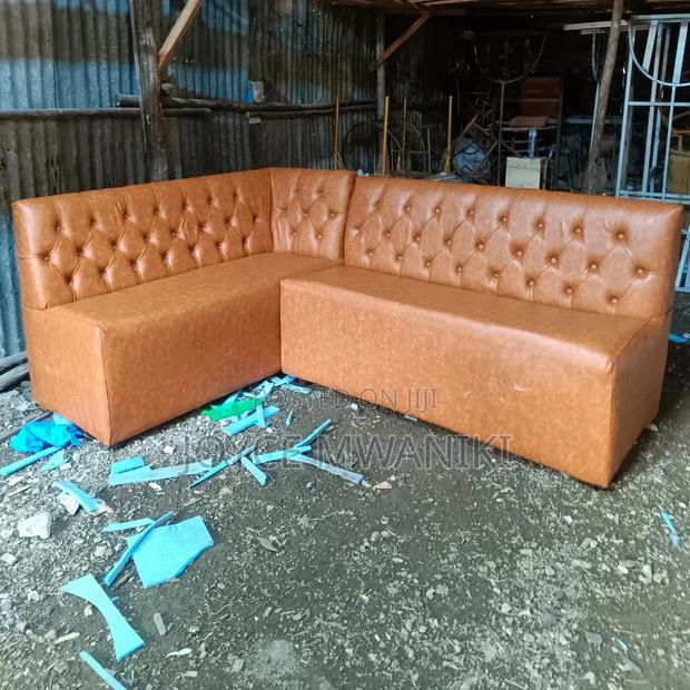 Restaurant Couch or Waiting Couch, Gold Colour