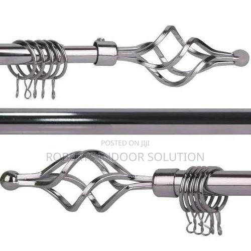 Silver Curtain Rods