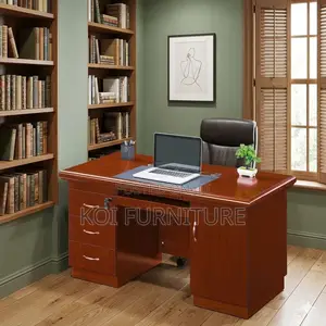 Office Desk; 1200mm Mahogany Executive Modern Desk