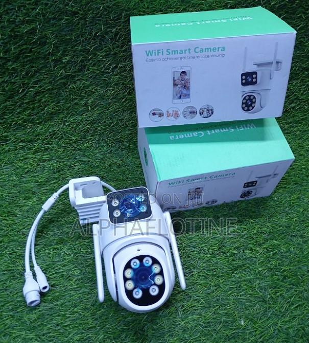 One Fixed Wide-Angle and One Motorized PTZ Wireless Dual Lens Camera - main view