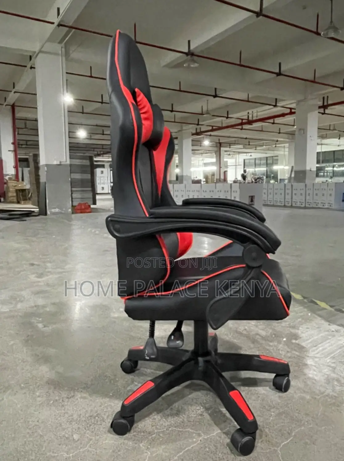 Gaming Desk: Ergonomic Padded Racing Chair