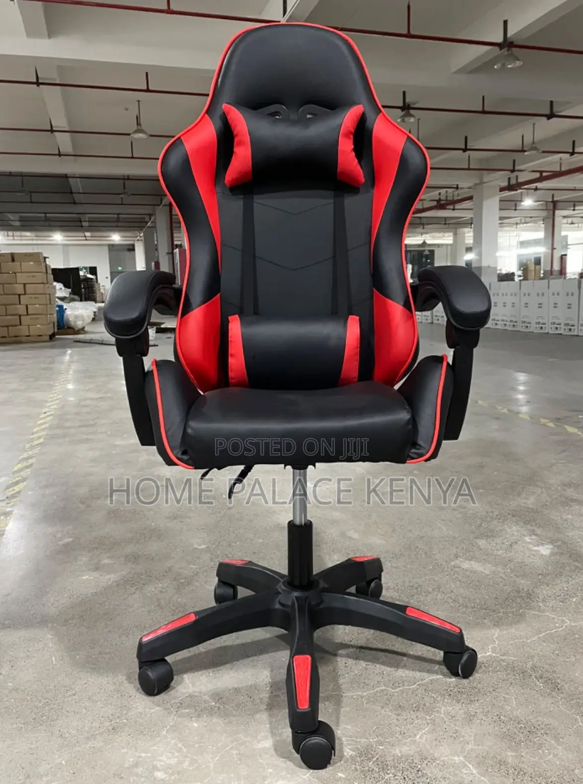 Gaming Desk: Ergonomic Padded Racing Chair