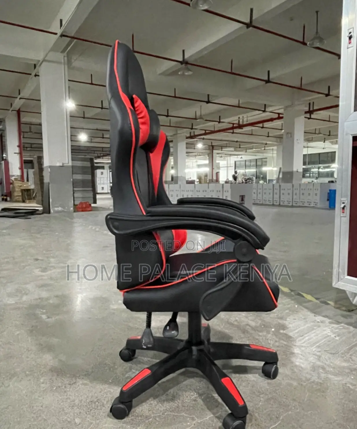 Gaming Desk: Ergonomic Padded Racing Chair