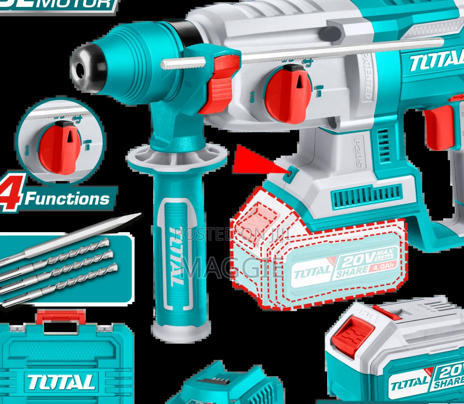 Total Cordless Rotary Hammer Total