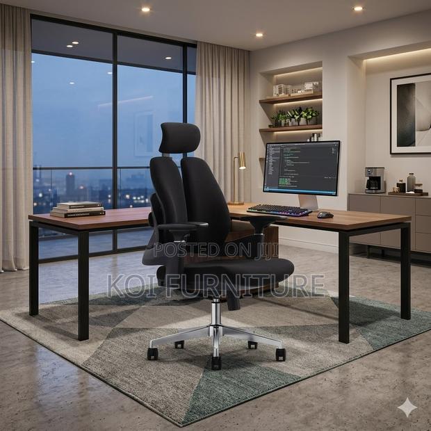 Office Chairs; Executive Orthopedic Office Chair With Dual Backrest - thumbnail 4
