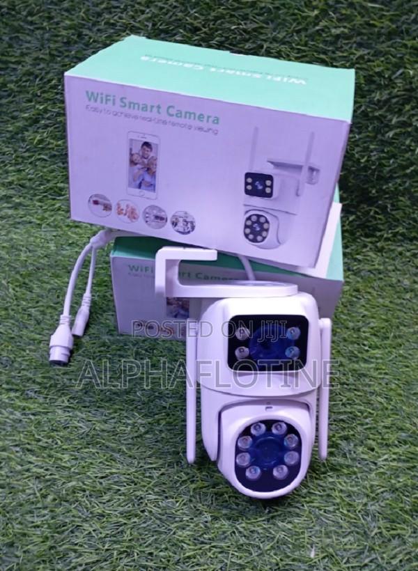 Dual-Lens Icsee Ip Camera Both Wifi Wired (Ethernet/Rj45) Connectivity