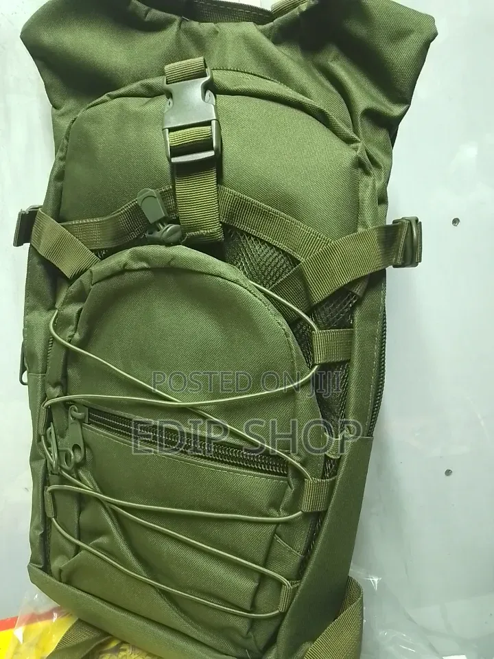 Green Camouflage Hydration Backpack