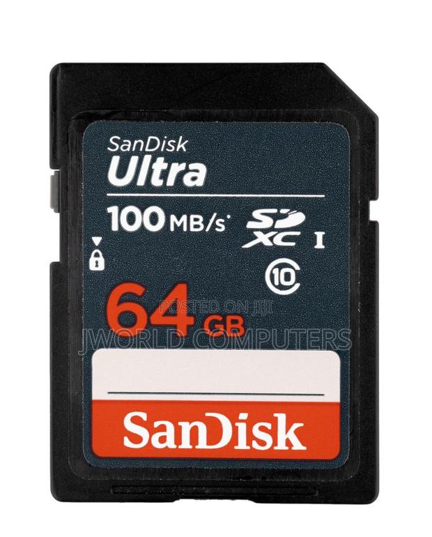 Sandisk Ultra SDXC Uhs-I Card 100mbps 64gb