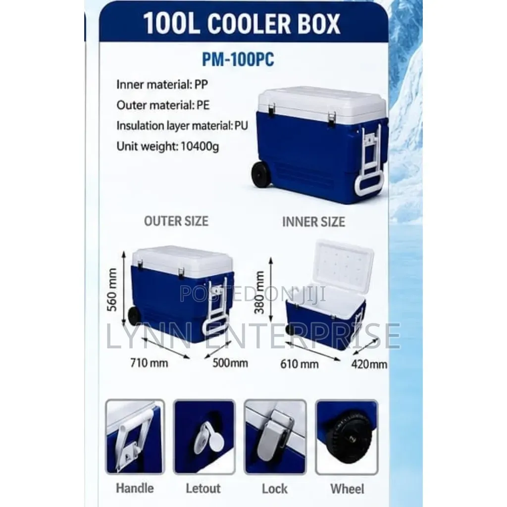 Premier 100 Litres Cooler Box